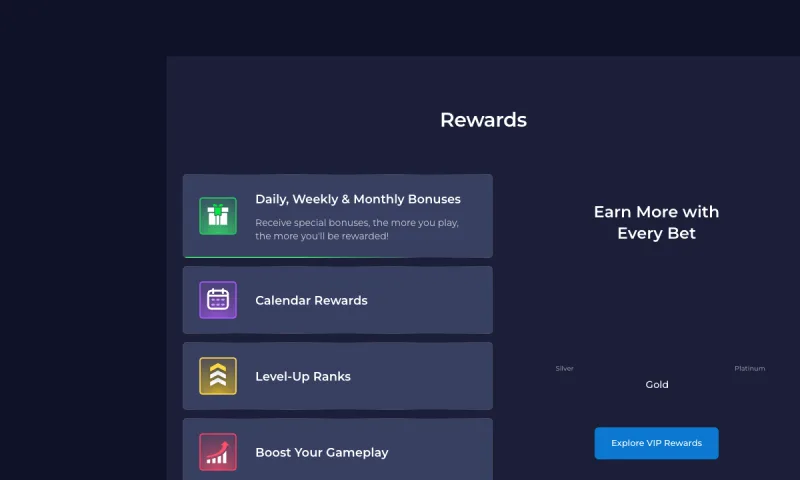 Rainbet Rewards panel: rakeback and reloads